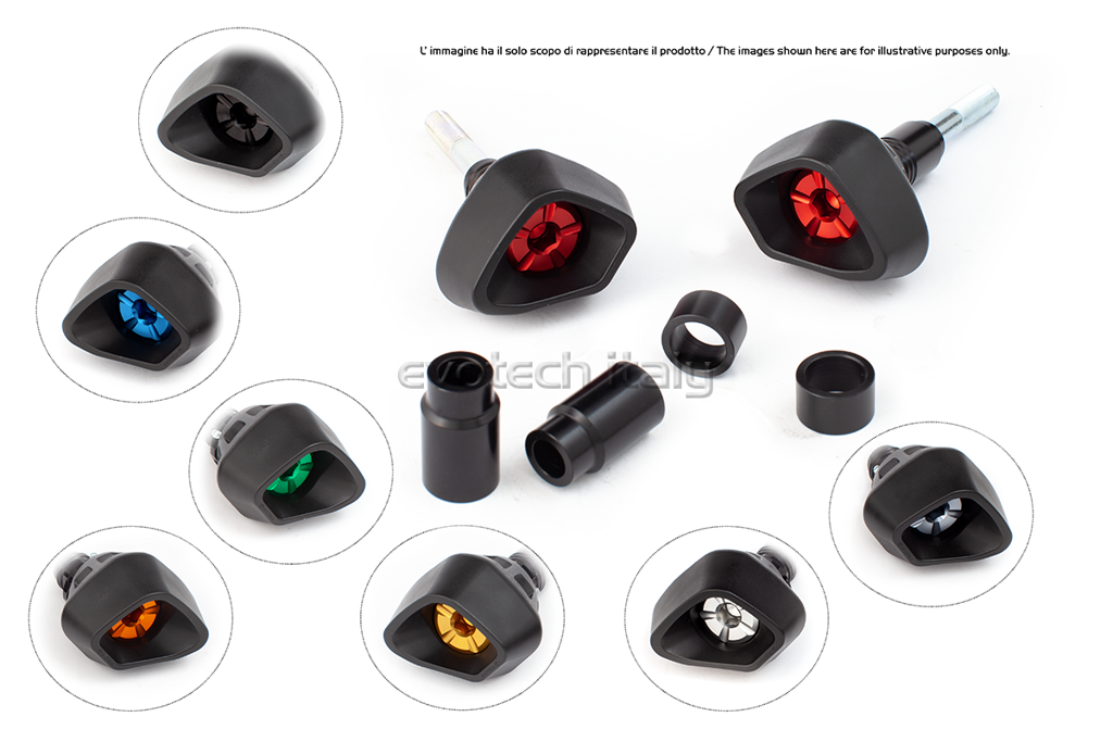 Sliders Evotech Anti-Shock Yamaha Xsr700 / Mt-07 / Tracer