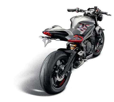 Afdekplaatjes duo voetsteunen Evotech Performance Triumph Street Triple 765 R '23-