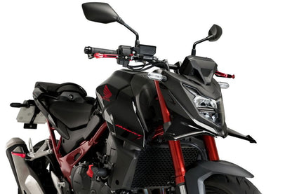 Puig Naked Front Spoiler - Honda CB750 Hornet 2023-2024 - Mat Zwart / Zwart