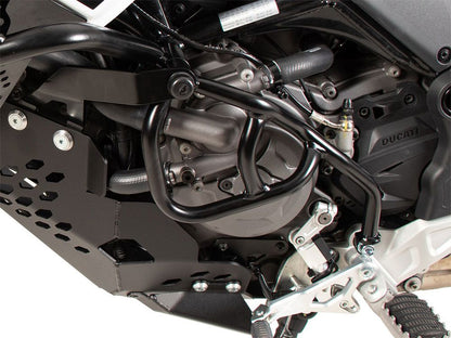 Hepco & Becker Extra Valbeugel Links - Ducati DesertX Rally 2024-2026 - Zwart / Wit