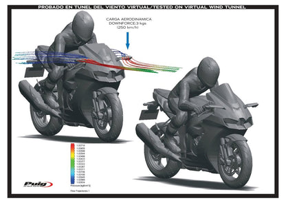 Kuipspiegel rechts model Aileron zwart Puig BMW S1000RR / M1000RR