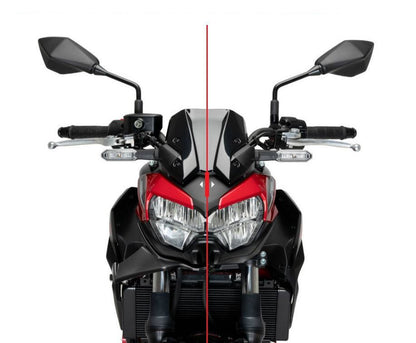 Naked Front Spoiler mat zwart Puig voor Kawasaki Z650 '21-