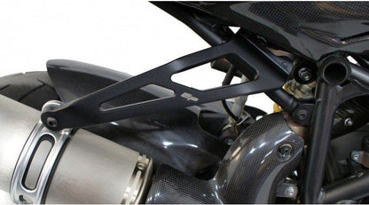 Uitlaatsteun zwart Evotech Performance Ducati Streetfighter 1098 '09-13