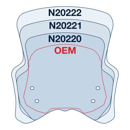 Vervangingsruit National Cycle Vstream Short Donker Getint Suzuki Dl650 '17-