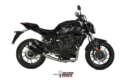 Mivv 2-1 Systeem High Up Met Delta Race Black Rvs Demper Yamaha Mt-07 '14-23