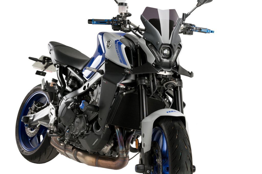 Puig Naked Front Spoiler - Yamaha MT-09 2021-2023 - Carbon Look / Mat Zwart