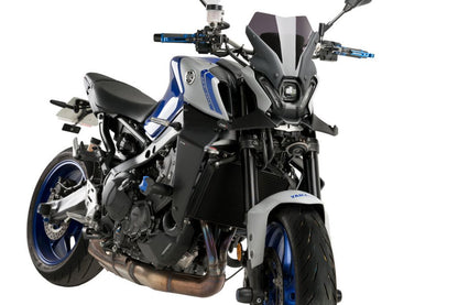 Puig Naked Front Spoiler - Yamaha MT-09 2021-2023 - Carbon Look / Mat Zwart