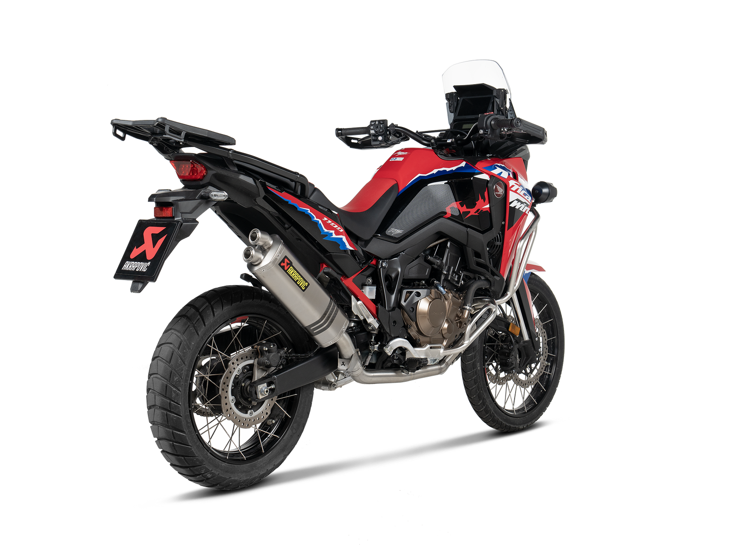 Akrapovič Uitlaat - Honda CRF1100L Africa Twin Adventure Sports 2020-2026 - Racing Line (Titanium) - for Adventure Sports - Motor Accessoires