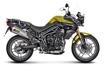 Akrapovič Uitlaat - Triumph Tiger 800 XC/XR/XRx/XCx/XRT/XCA 2011-2016 - Slip-On Line (Titanium) - Motor Accessoires