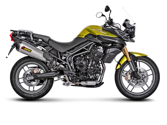 Akrapovič Uitlaat - Triumph Tiger 800 XC/XR/XRx/XC & meer - Slip-On Line (Titanium)