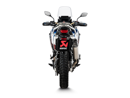 Akrapovič Uitlaat - Honda CRF1100L Africa Twin 2020-2023 | CRF1100L Africa Twin Adventure Sports 2020-2023 - Slip-On Line (Titanium) - Motor Accessoires