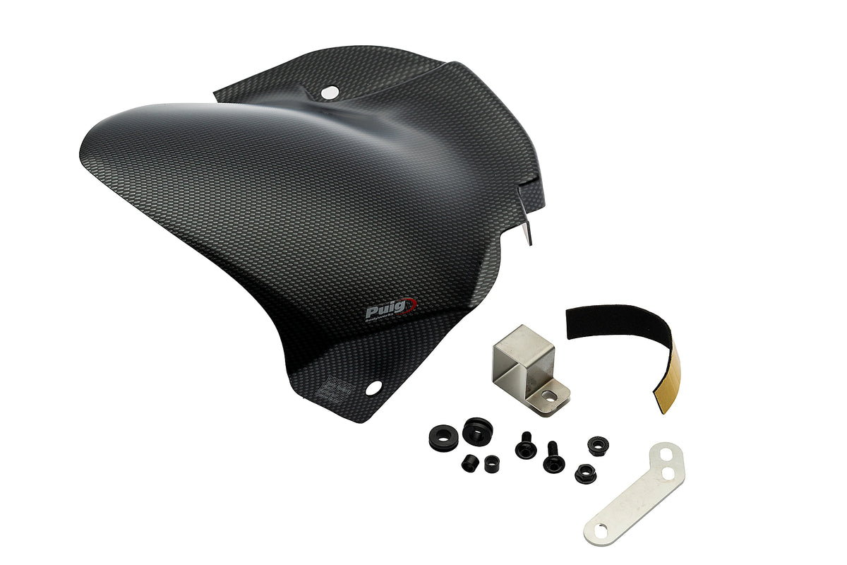 Puig Achterspatbord - Kawasaki Versys 650 2017-2026 - Carbon Look / Mat Zwart