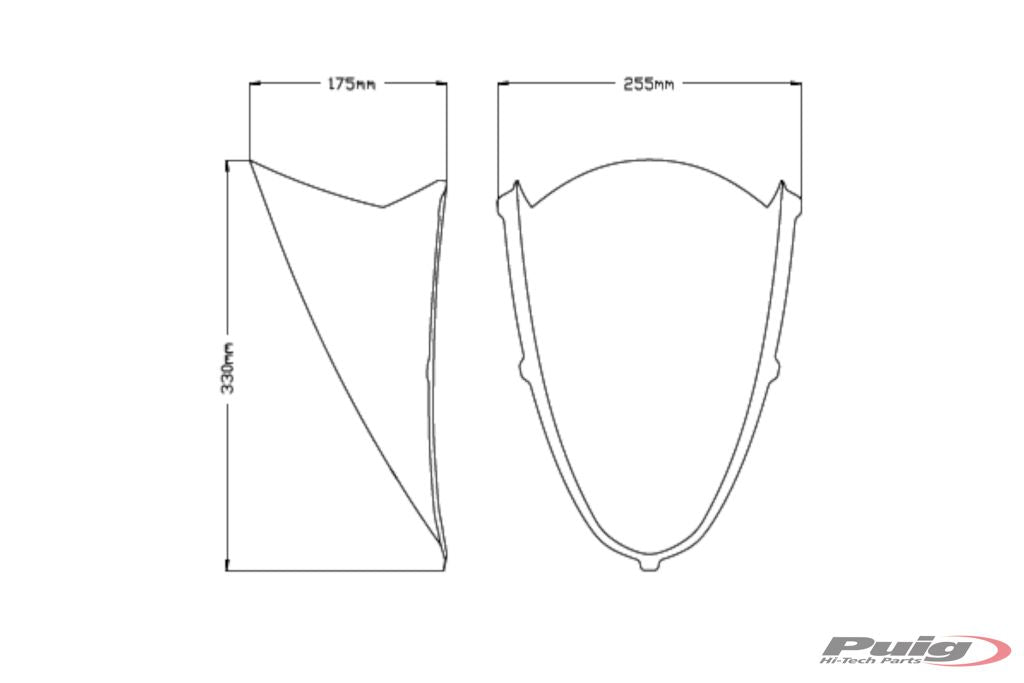 Vervangingsruit R-Racer Puig Aprilia Rs 660 '21-24