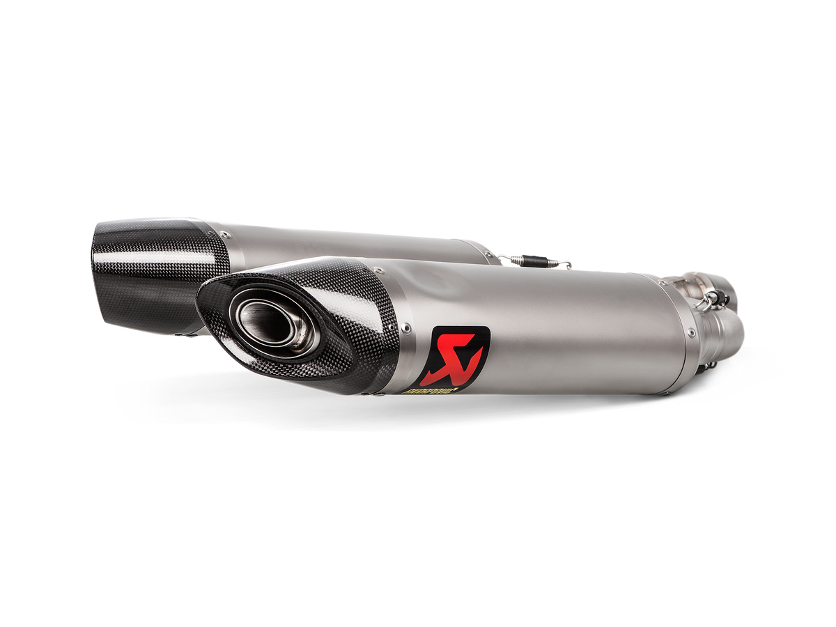 Akrapovič Uitlaat - Aprilia SHIVER 900 2017-2020 - Slip-On Line (Titanium)