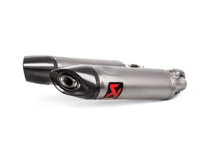 Akrapovič Uitlaat - Aprilia SHIVER 900 2017-2020 - Slip-On Line (Titanium)