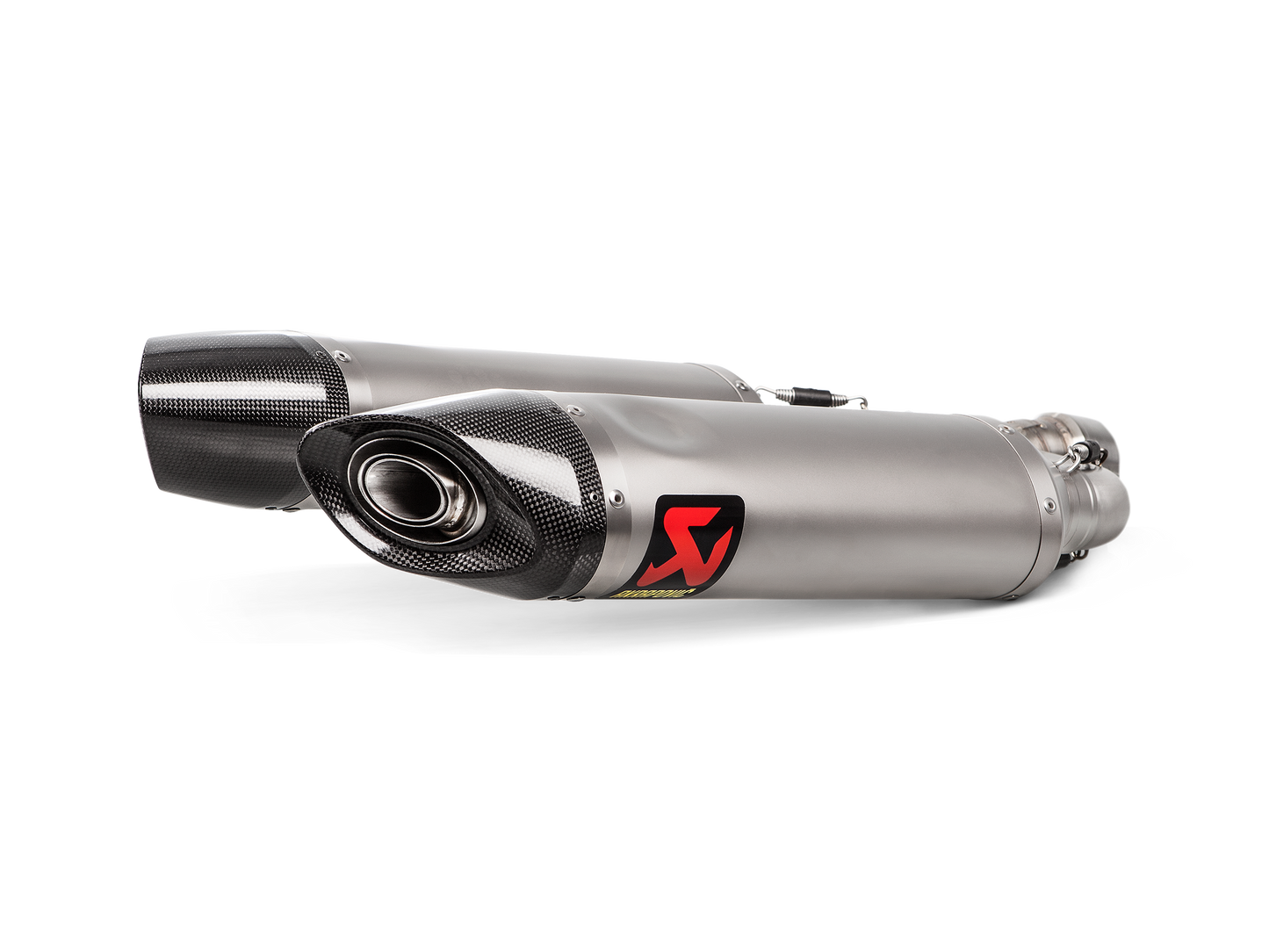 Akrapovič Uitlaat - Aprilia SHIVER 900 2017-2020 - Slip-On Line (Titanium) - Motor Accessoires