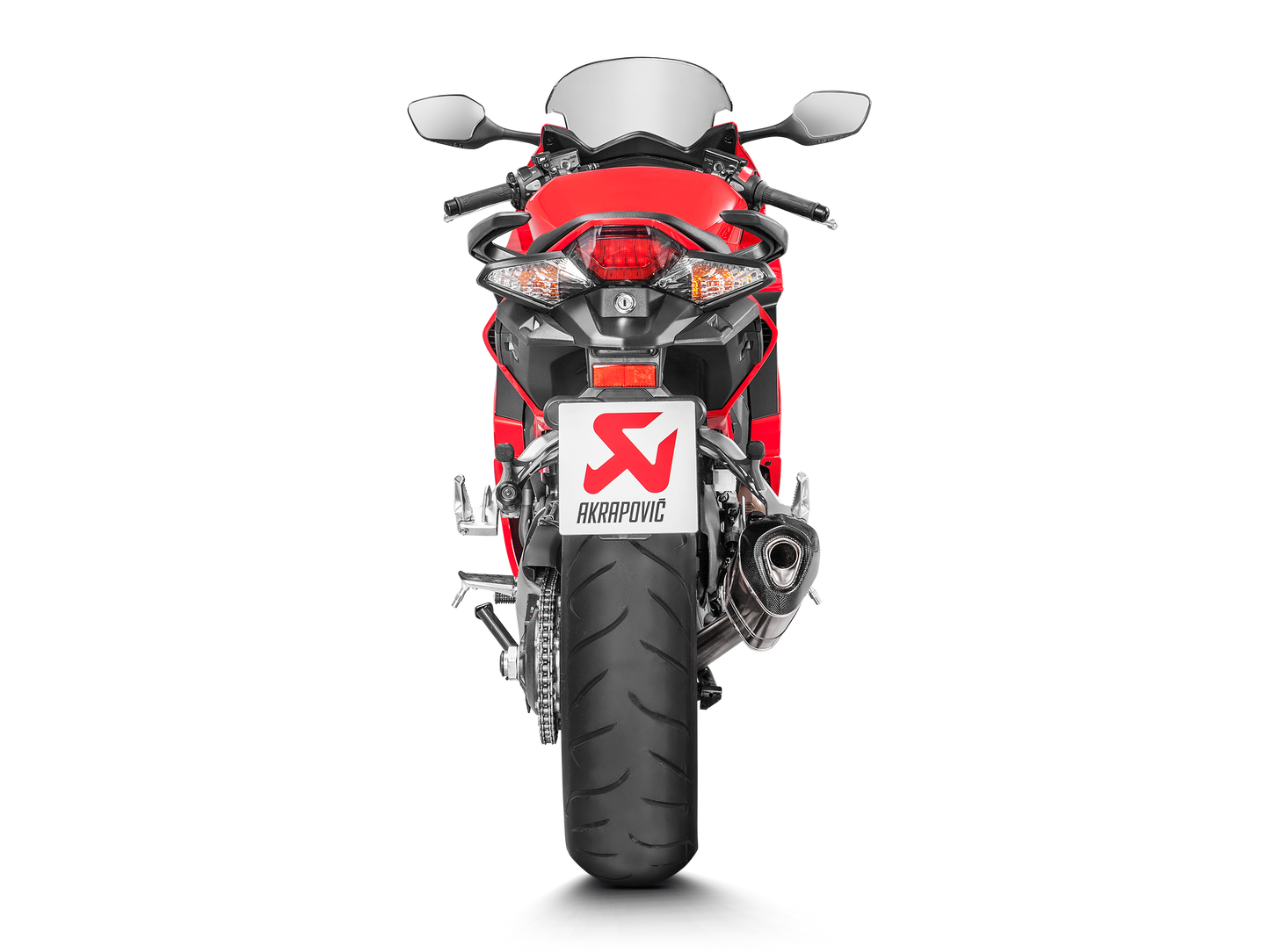 Akrapovič Uitlaat - Honda VFR800F 2017-2020 | VFR800X Crossrunner 2017-2020 - Slip-On Line (Titanium) - Motor Accessoires