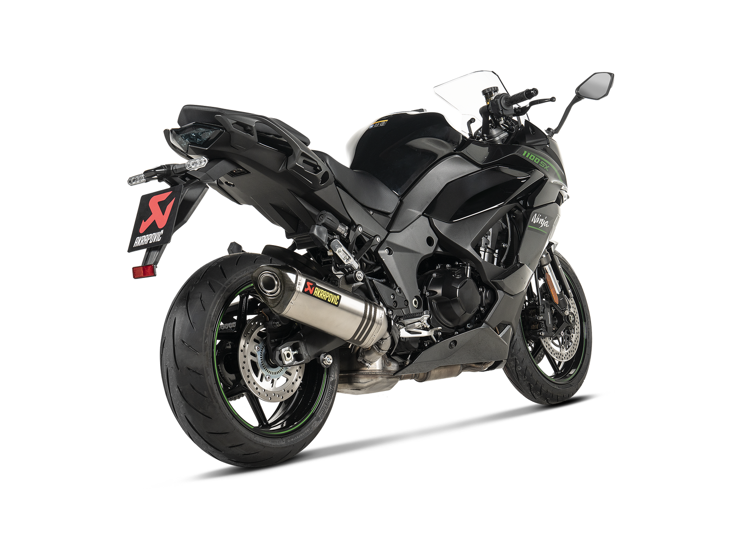 Akrapovič Uitlaat - Kawasaki Ninja 1000SX 2020-202 & meer - Slip-On Line (Titanium)