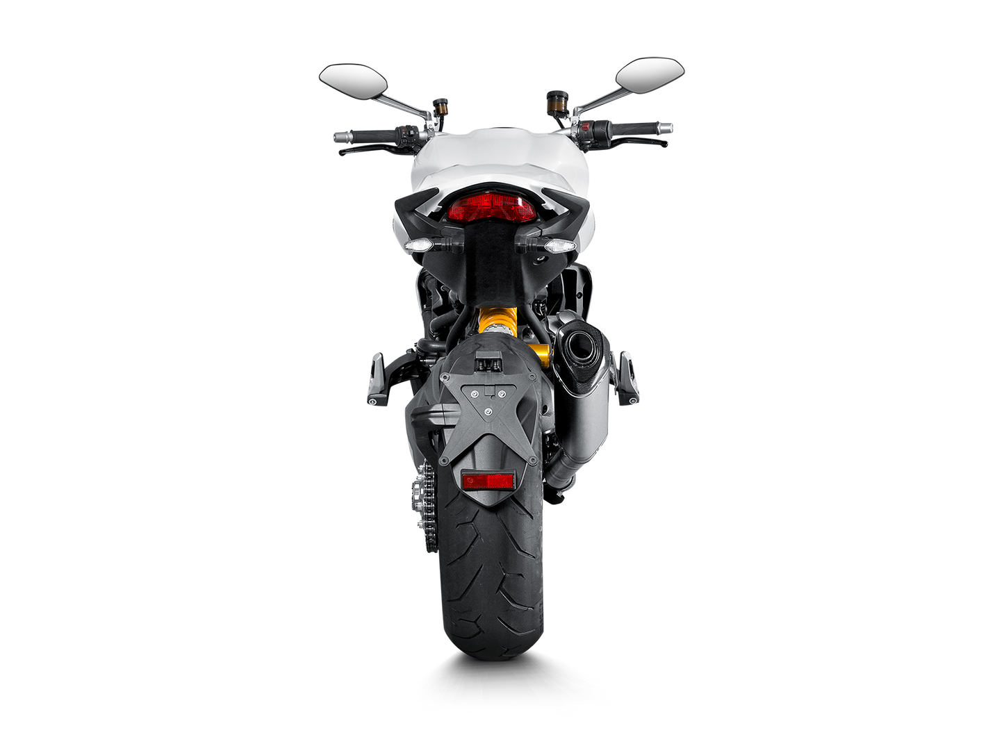 Optionele Akrapovič Uitlaat Accessoires - Ducati Monster 1200 R 2017-2020 | Monster 1200/1200S 2014-2016 | Monster 1200/1200S 2017-2020 | Monster 821 2014-2020 - Link Pipe (Titanium) - Motor Accessoires