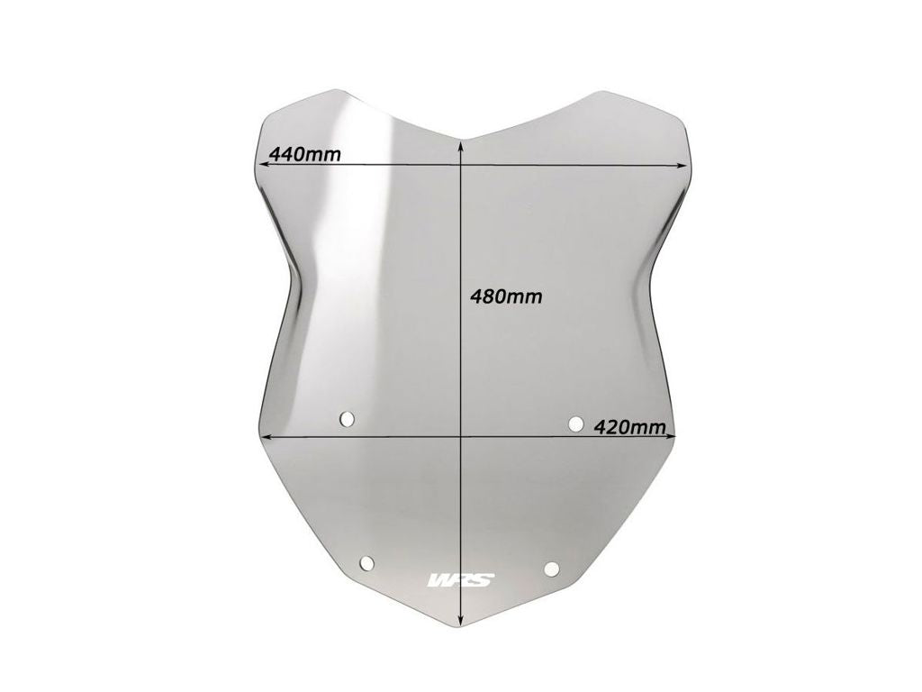 WRS Vervangingsruit - BMW R1200GS LC 2013-2018 | R1200GS LC Adventure 2013-2018 en meer - Intermedio - Licht Getint / Transparant