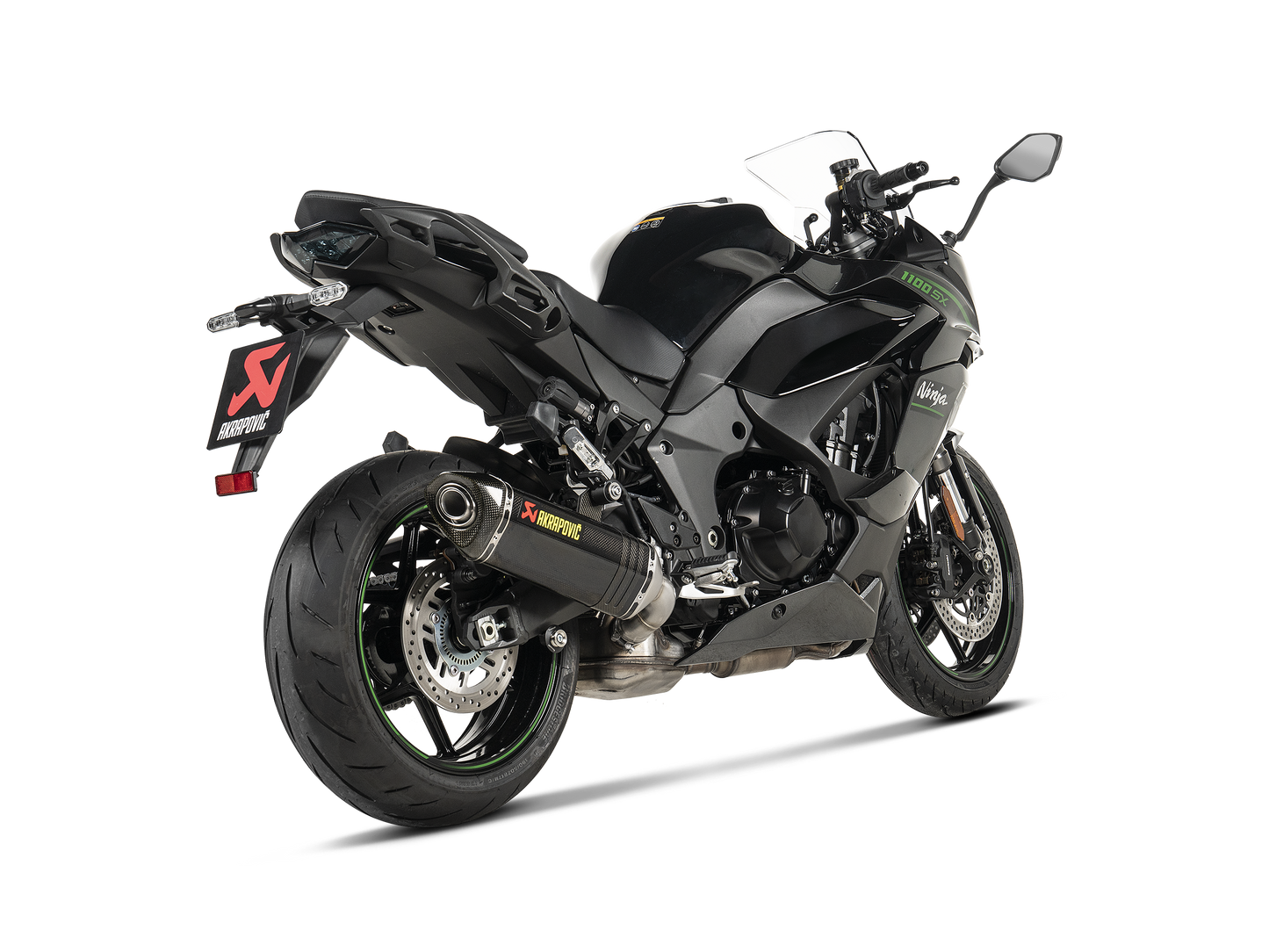 Akrapovič Uitlaat - Kawasaki Ninja 1000SX 2020-2024 | Ninja 1100SX 2025-2026 - Slip-On Line (Carbon) - Motor Accessoires