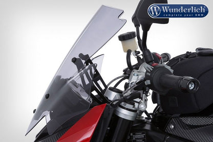 Windscreen Â»Marathonâ« High Bmw S1000R '14-- Smoked Grey Wunderlich
