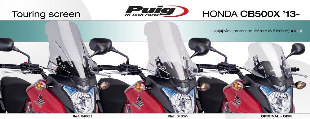 Vervangingsruit Touring Puig Honda Cb500X '13-15