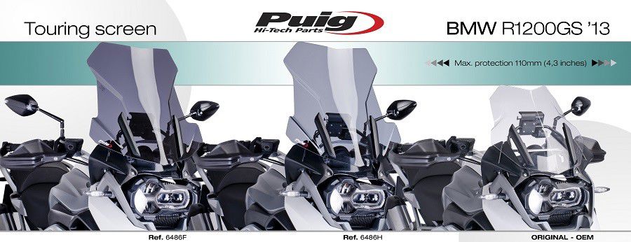 Vervangingsruit Touring Puig Voor Bmw R1200Gs/R1250Gs Lc / Adv '13-'23