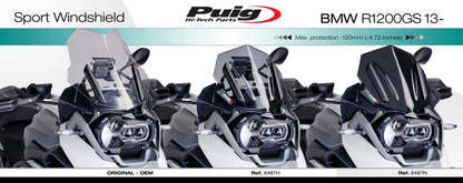 Vervangingsruit Jetstream Puig Bmw R1200/1250Gs Lc / Adv '13-