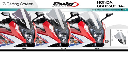 Vervangingsruit Puig Jetstream Honda Cbr650F '14-