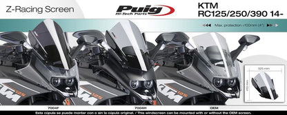 Vervangingsruit Puig Jetstream Ktm Rc125/ Rc390 '14-21