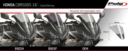 Vervangingsruit Puig Jetstream Honda Cbr500R '16-'18
