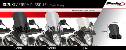 Vervangingsruit Touring Puig Suzuki Dl650Xt '17-