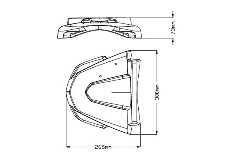 Voorspatbord/Snavel Verlenger Mat Zwart Puig Yamaha Mt-07 '18-20