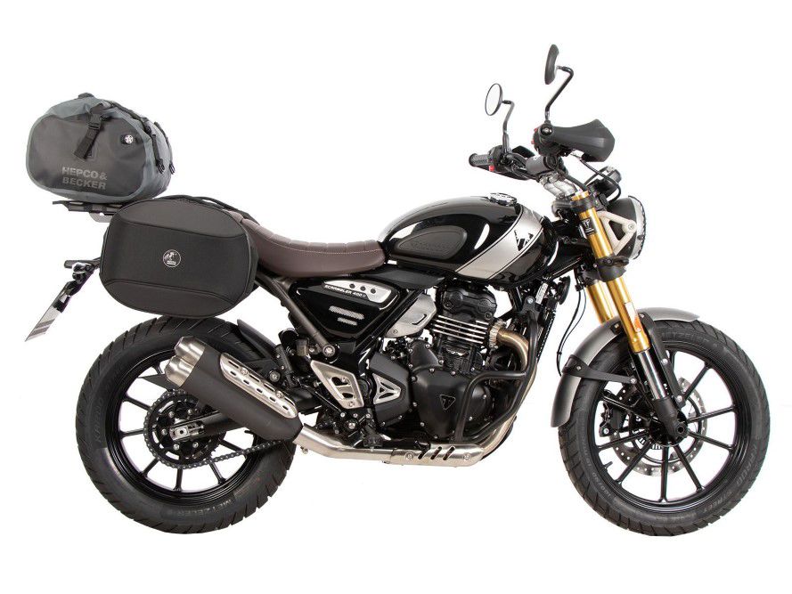 C-Bow Tasdragers Zwart Hepco&Becker Triumph Scrambler 400 X '24-