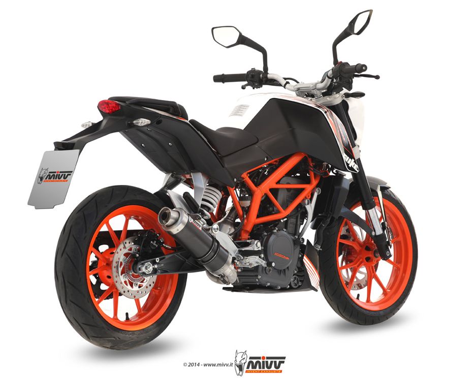 Mivv Compleet Systeem Met Steel Black Gp Demper Ktm 390 Duke '13-