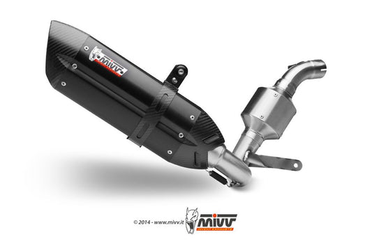 Mivv Compleet Systeem Met Suono Steel Black Rvs Demper Ktm 390 Duke '13-