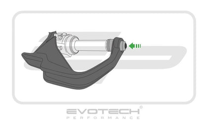 Trillingsdempers (set) zwart Evotech Performance BMW R1200GS Rallye '17-18