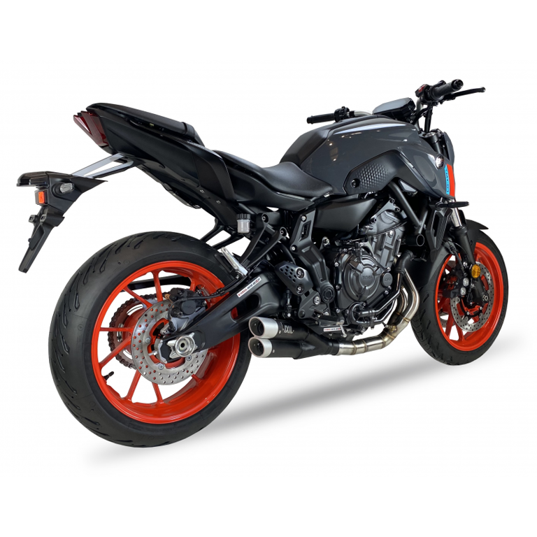 Full System - Dual Hyperflow Black Xl Yamaha Mt-07 / Tracer 7 / Gt / Xsr700