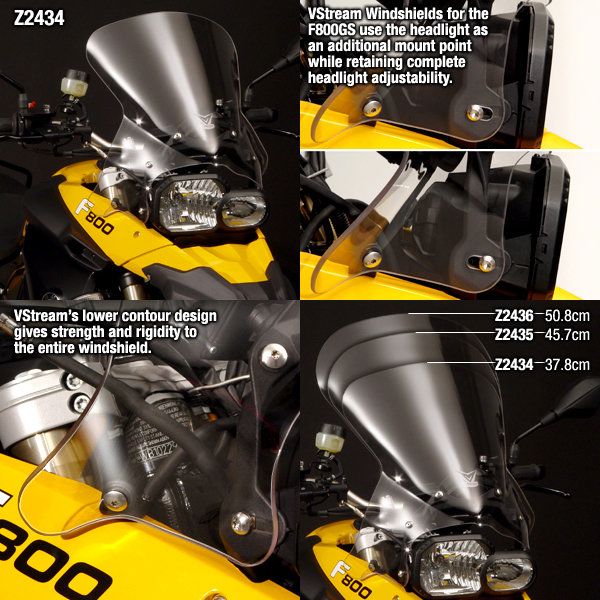 Vervangingsruit ZTechnik short touring transparant BMW F650/800GS '08-