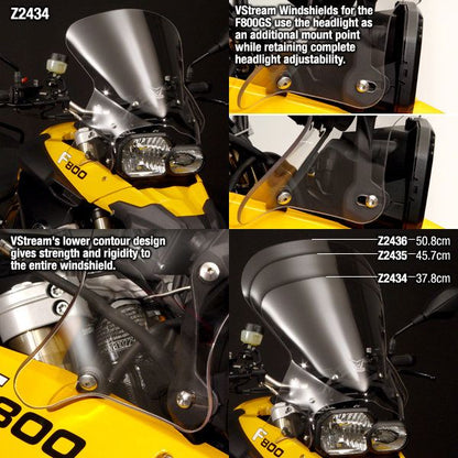 Vervangingsruit ZTechnik short touring transparant BMW F650/800GS '08-