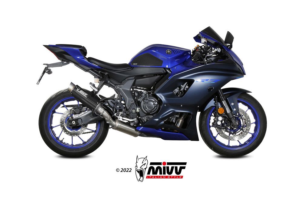 Mivv Compleet 2-1 Systeem Met Gp Pro Carbon Demper Yamaha R7 '22-