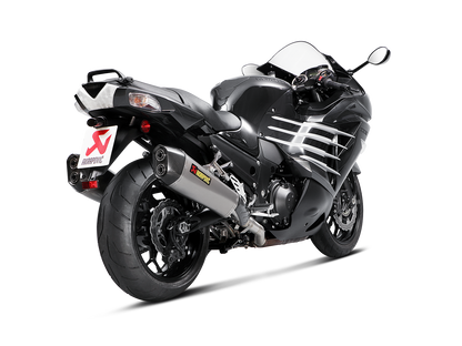 Akrapovič Uitlaat - Kawasaki ZZR 1400, ZX14R 2012-2020 - Slip-On Line (Titanium) - Motor Accessoires