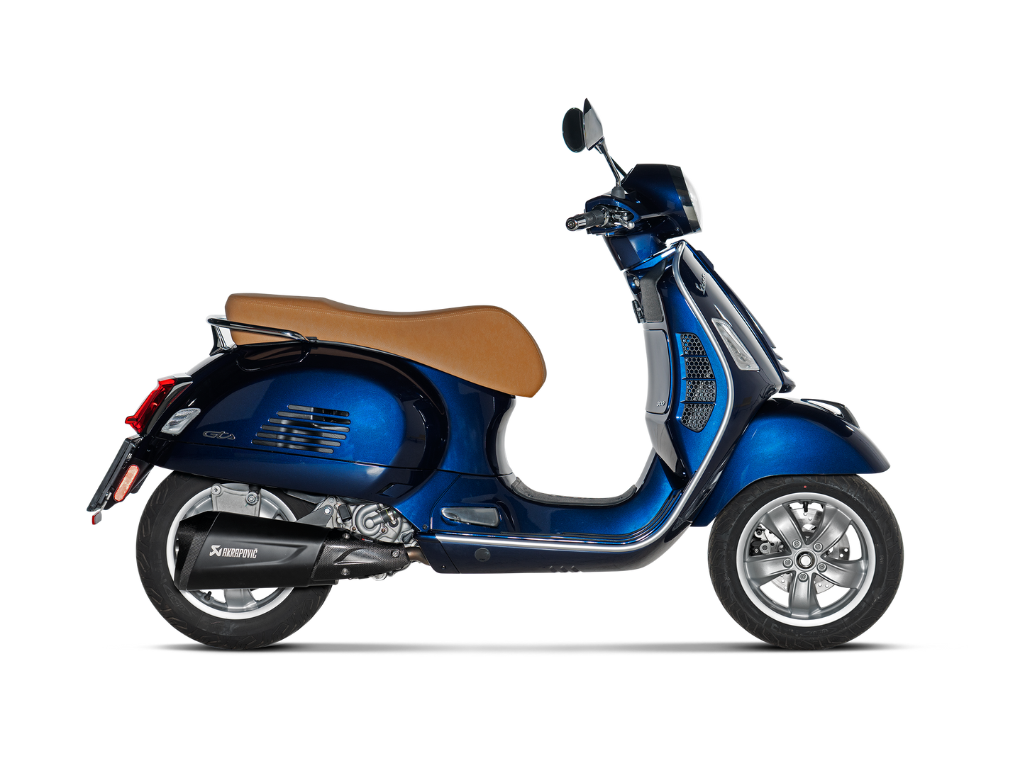Akrapovič Uitlaat - Vespa GTS Super 300 / Sei Giorni / Tech 2021-2024 - Slip-On Line (SS) - Motor Accessoires