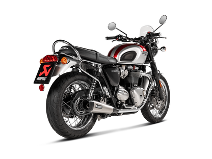 Akrapovič Uitlaat - Triumph Bonneville T100 2017-2020 | Bonneville T120 2016-2020 - Slip-On Line (Titanium) - Motor Accessoires