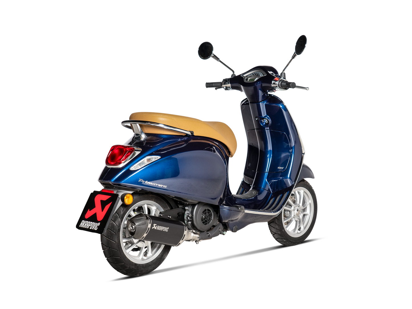 Akrapovič Uitlaat - Vespa Primavera 125 / S / Touring / Sprint 2021-2022 | Primavera 150ie 3V 2021-2022 | Sprint 125ie 3V 2021-2022 | Sprint 150ie 3V 2021-2022 - Slip-On Line (SS) - Motor Accessoires