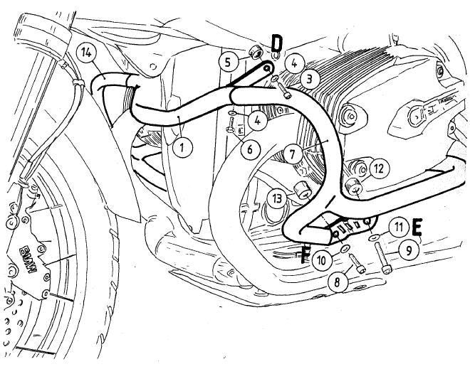 Hepco & Becker Valbeugel - BMW R1200GS 2010-2012 - Zwart / Zilver