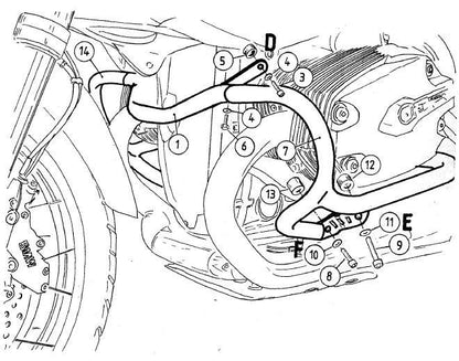 Hepco & Becker Valbeugel - BMW R1200GS 2010-2012 - Zwart / Zilver