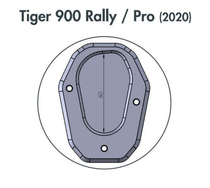 Zijstandaard Vergroter Hepco&Becker Triumph Tiger 900 Rally / Pro 2020