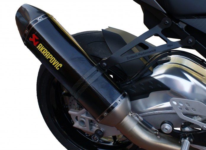 Uitlaatsteun met afdekplaatje voor Akrapovic Evotech Performance BMW S1000RR '12-14